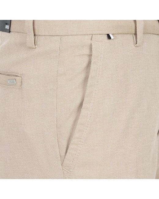 Boss Natural Belt Loop Casual Pants for men