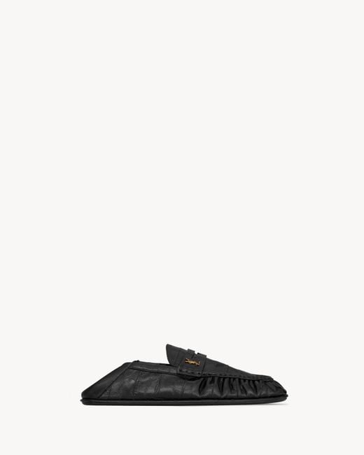 Saint Laurent Black Le Loafer Foldable
