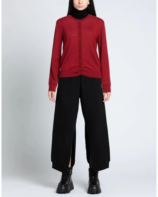 Dolce & Gabbana Red Lightweight Solid Color Knit Sweater