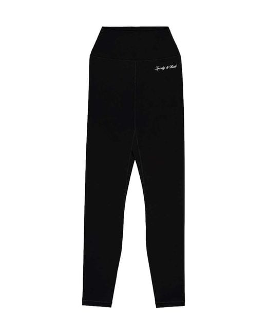 Sporty & Rich Black Straight-Leg Casual Trousers