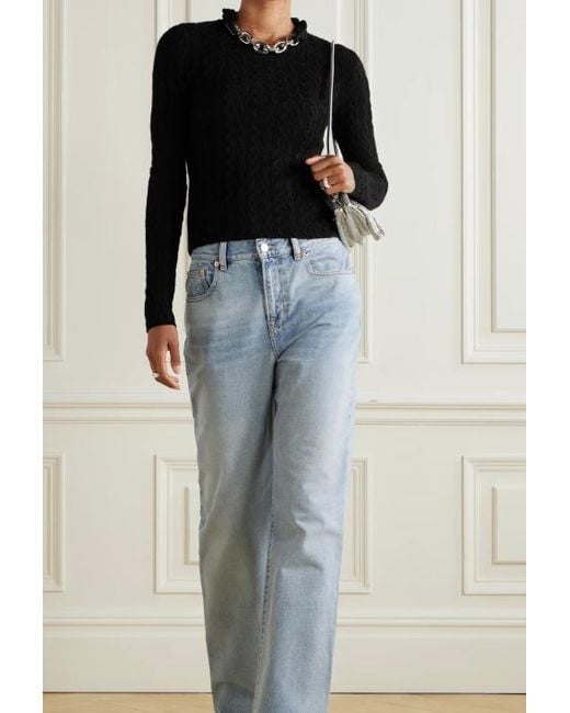 Rabanne Black Rabanne Chain-Detail High Neck Jumper