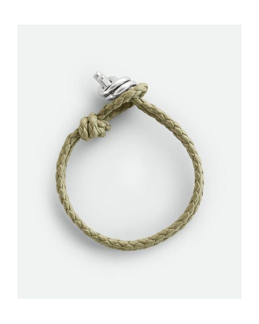 Bottega Veneta Multicolor Knot Detailed Braided Bracelet for men