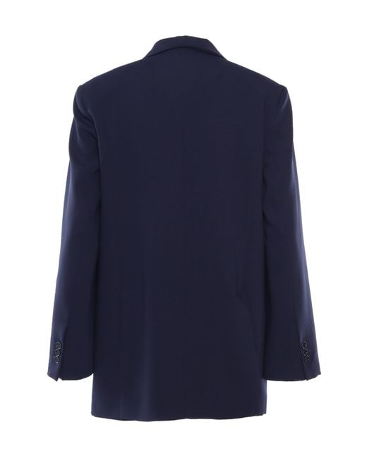 P.A.R.O.S.H. Blue P.A.R.O..H. Single Breasted Tailored Blazer