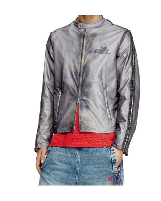 DIESEL Gray J-Pop Light Jacket for men