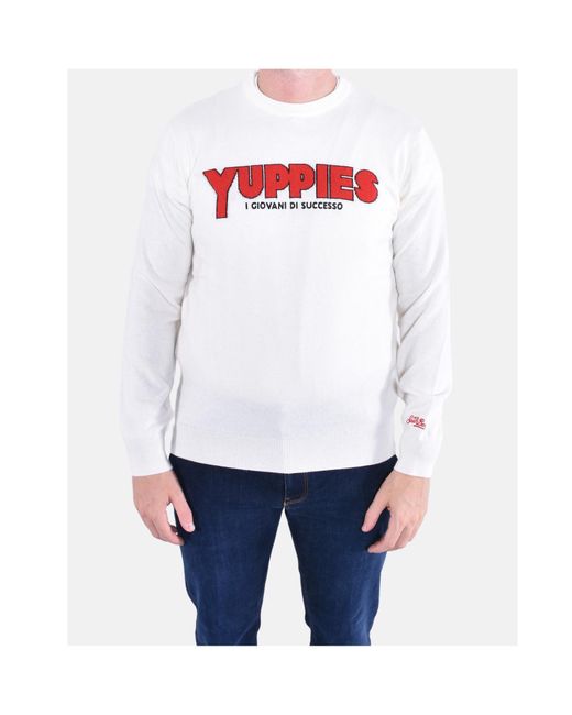 Mc2 Saint Barth White Heron Crewneck Jumper for men