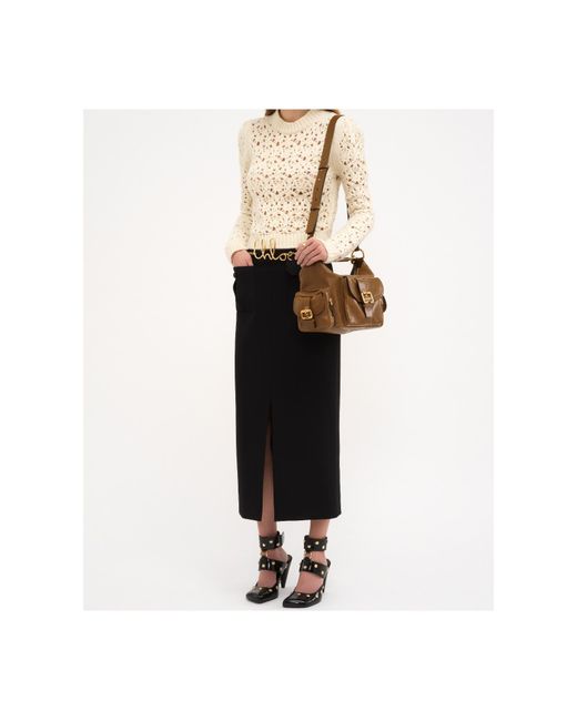 Chloé White Virgin-Wool Sweater