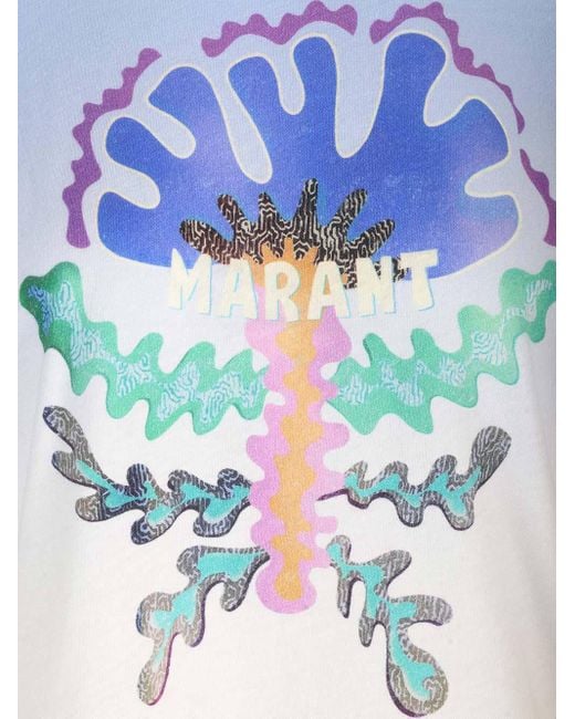 Isabel Marant Blue Isabel Marant Étoile Zewel Graphic Printed T-Shirt