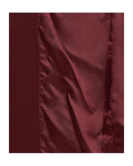 Dries Van Noten Red Baftan Single Breasted Wool Blazer