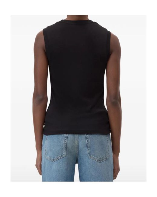 Closed Black Crew-Neck Sleeveless Top