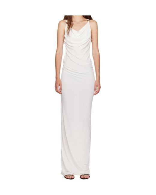 Coperni White Open-Back Sleeveless Long Dress