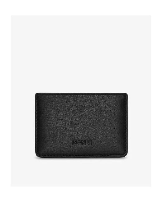 Ganni Black Poodle Bou Card Holder