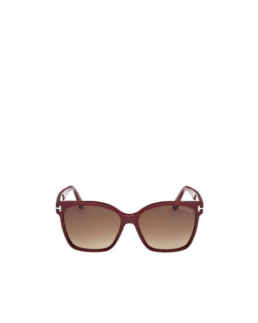 Tom Ford Pink Eyewear Butterfly Frame Sunglasses