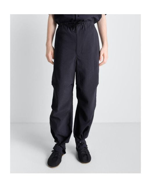 Lemaire Blue Parachute Pants for men