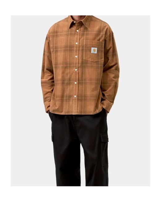 Carhartt Brown Wilber Check Shirt for men