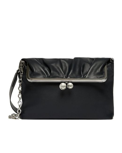 Weekend by Maxmara Black Envelope-Style Pasticcino Shoulder Bag
