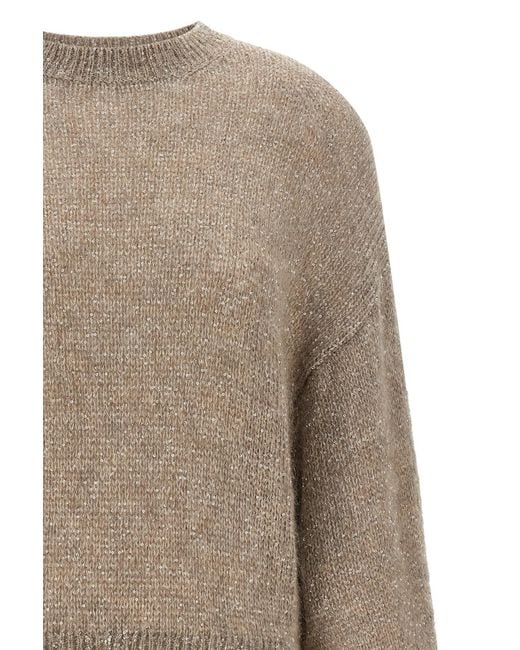 Brunello Cucinelli Brown 'Diamante' Sweater