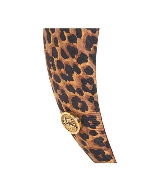 Etro Red Logo Hair Accessories