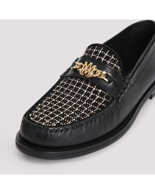 Amiri Black Chain Loafer Shoes for men