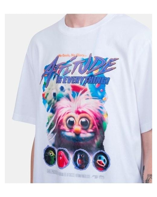 Martine Rose White Graphic-Print Cotton T-Shirt for men