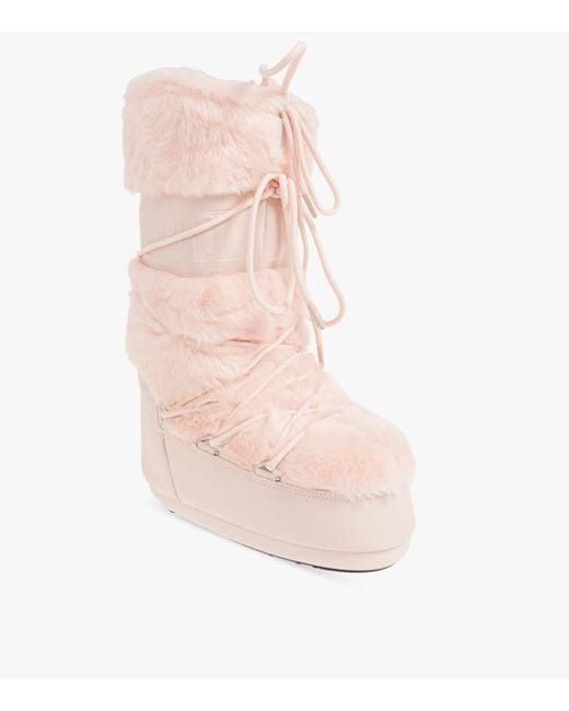 Moon Boot Pink Round-Toe Boots