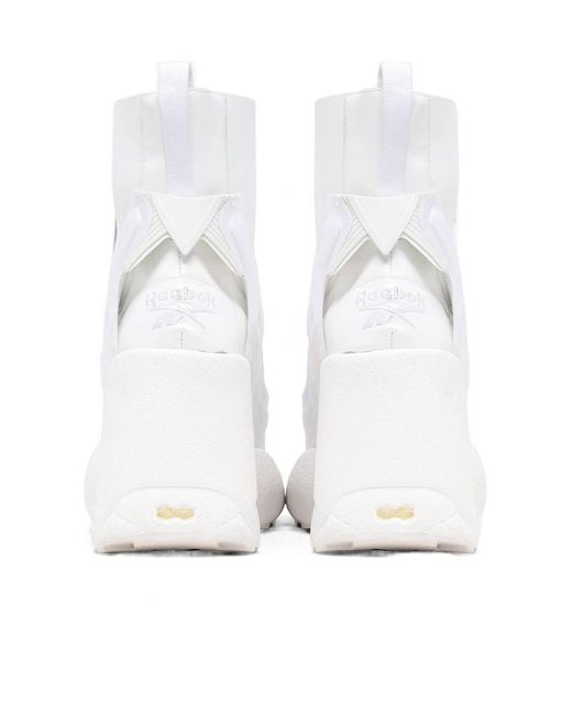 Maison Margiela White X Reebok Tabi Instapump Fury Hi Boots