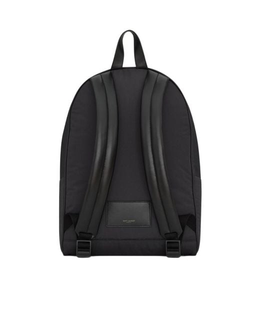 Saint Laurent Black City Zip-Up Backpack for men
