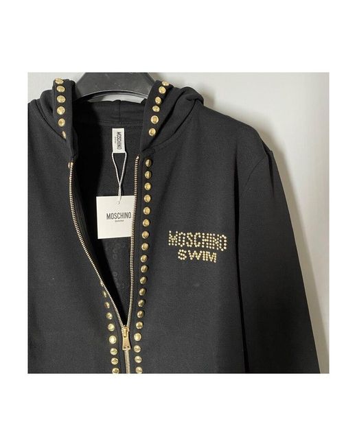 Moschino Black Logo Casual Jacket