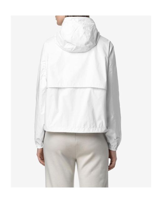 K-Way White Laurette Plus.2 Reversible Jacket
