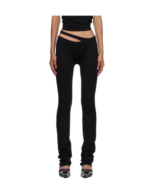 OTTOLINGER Black Casual Pants With Elastic Waistband