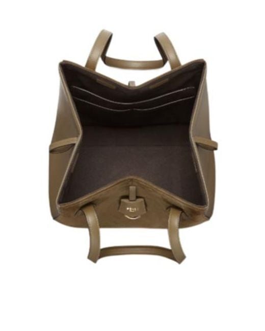 Fendi Brown Origami Medium Tote Bag