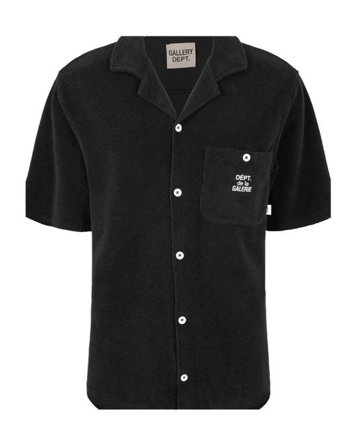 GALLERY DEPT. Black Plain Short Sleeve Shirt for men