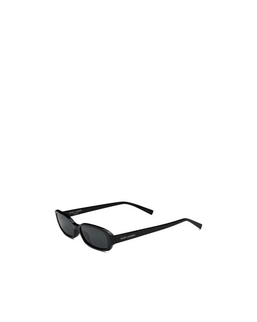 Saint Laurent White Eyewear Sl 872 Erin Oval Frame Sunglasses