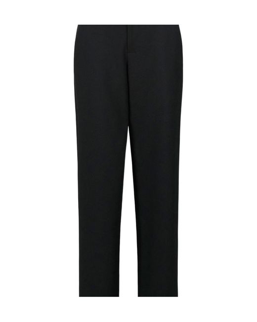Staud Black Belt-Loop Casual Pants