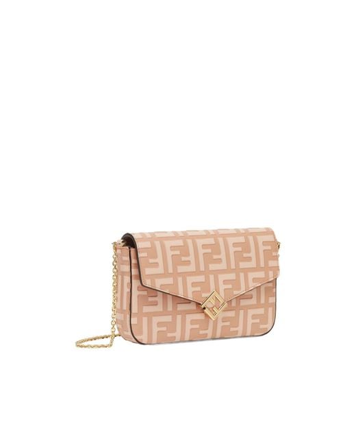Fendi Pink Ff Diamonds Wallet On Chain Bag