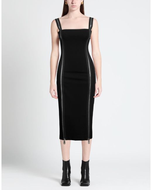 Dolce & Gabbana Black Solid Color Sleeveless Dress