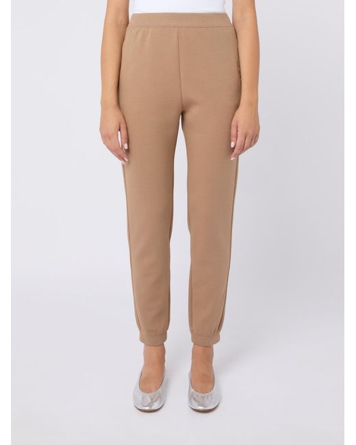 Max Mara Natural Logo-Embroidered Track Pants