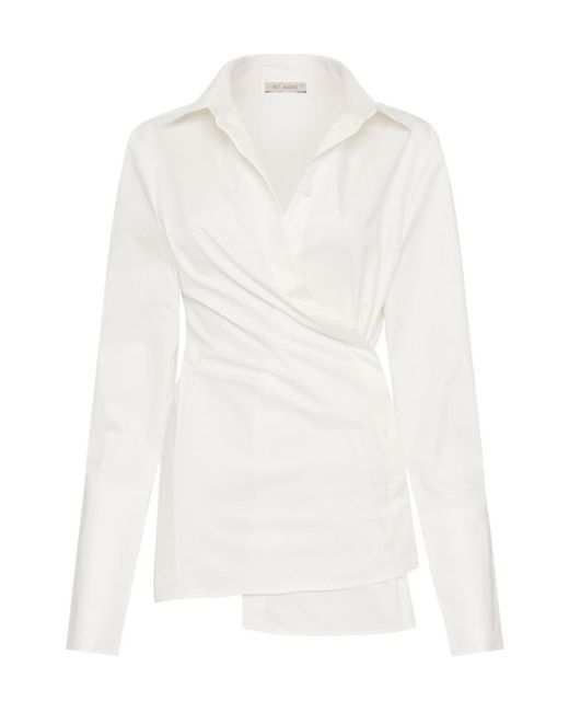 St. Agni White Long-Sleeve Shirt