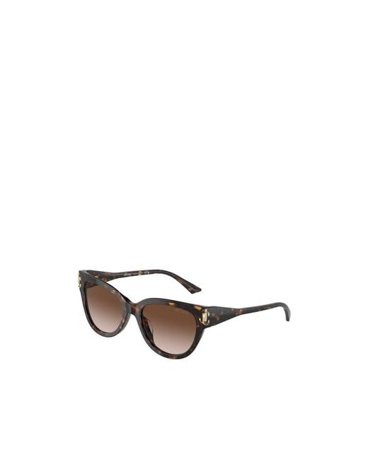 Jimmy Choo White Eyewear Cat-Eye Frame Sunglasses