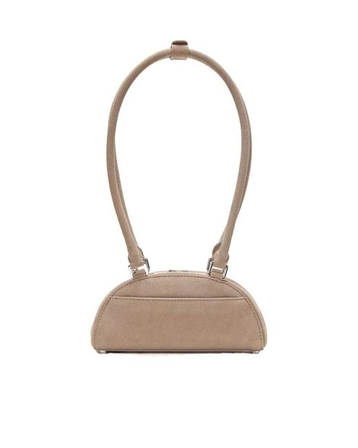 Self-Portrait White Mini Bow Charm Embellished Shoulder Bag