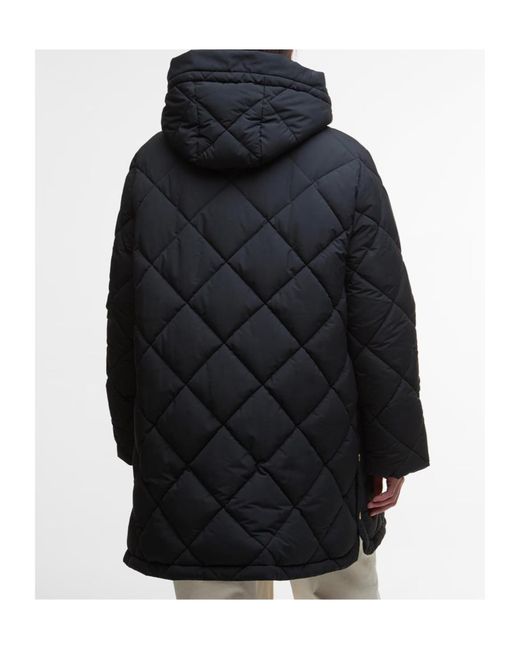 Barbour Black Hooded Cotton Jacket