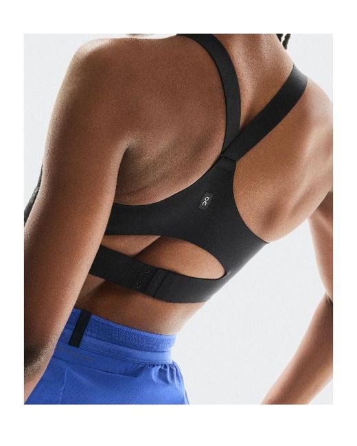On Shoes Blue Endurance Zip Performance Bra