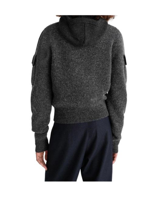 Lemaire Black Pockets Detailed Jumper