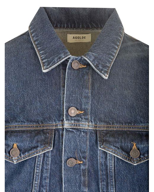 Agolde Blue Stefano Denim Jacket for men