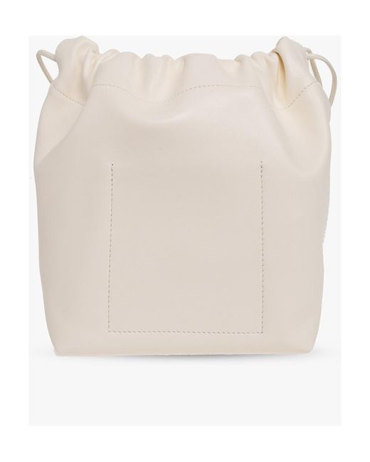 Jil Sander Natural Dumpling Drawstring Shoulder Bag