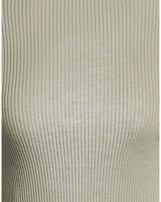 Rick Owens Green Minimalist Wool Knit Sweater