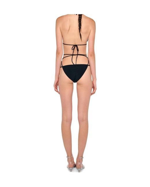 Norma Kamali White Criss-Cross Bikini Set