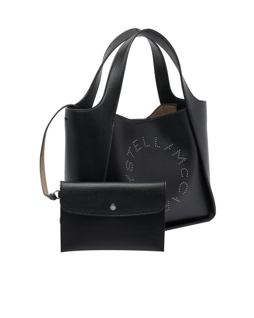 Stella McCartney Gray Logo Detailed Small Crossbody Bag