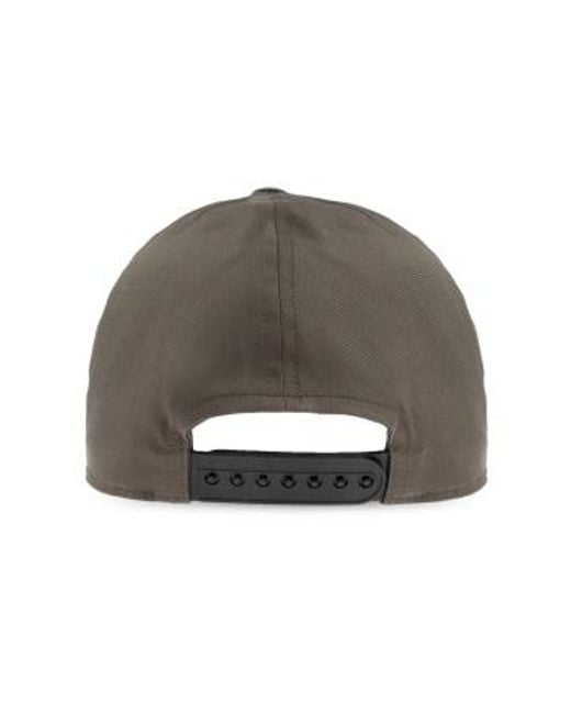 Rick Owens Brown Logo Embroidered Baseball Cap for men