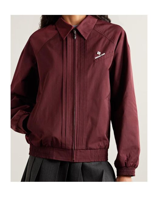 ShuShu/Tong Pintucked Embroidered Shell Jacket