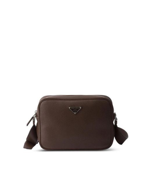 Prada Brown Shoulder Bags for men